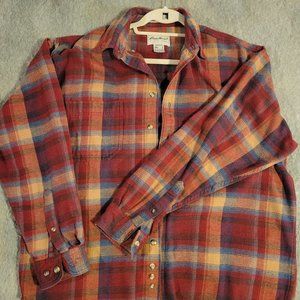 Eddie Bauer flannel size LARGE VINTAGE 90S